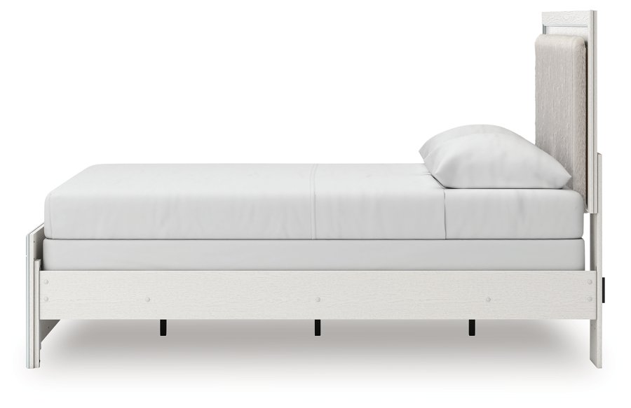 Birmonton Queen Upholstered Panel Bed, Dresser and Mirror - image 13